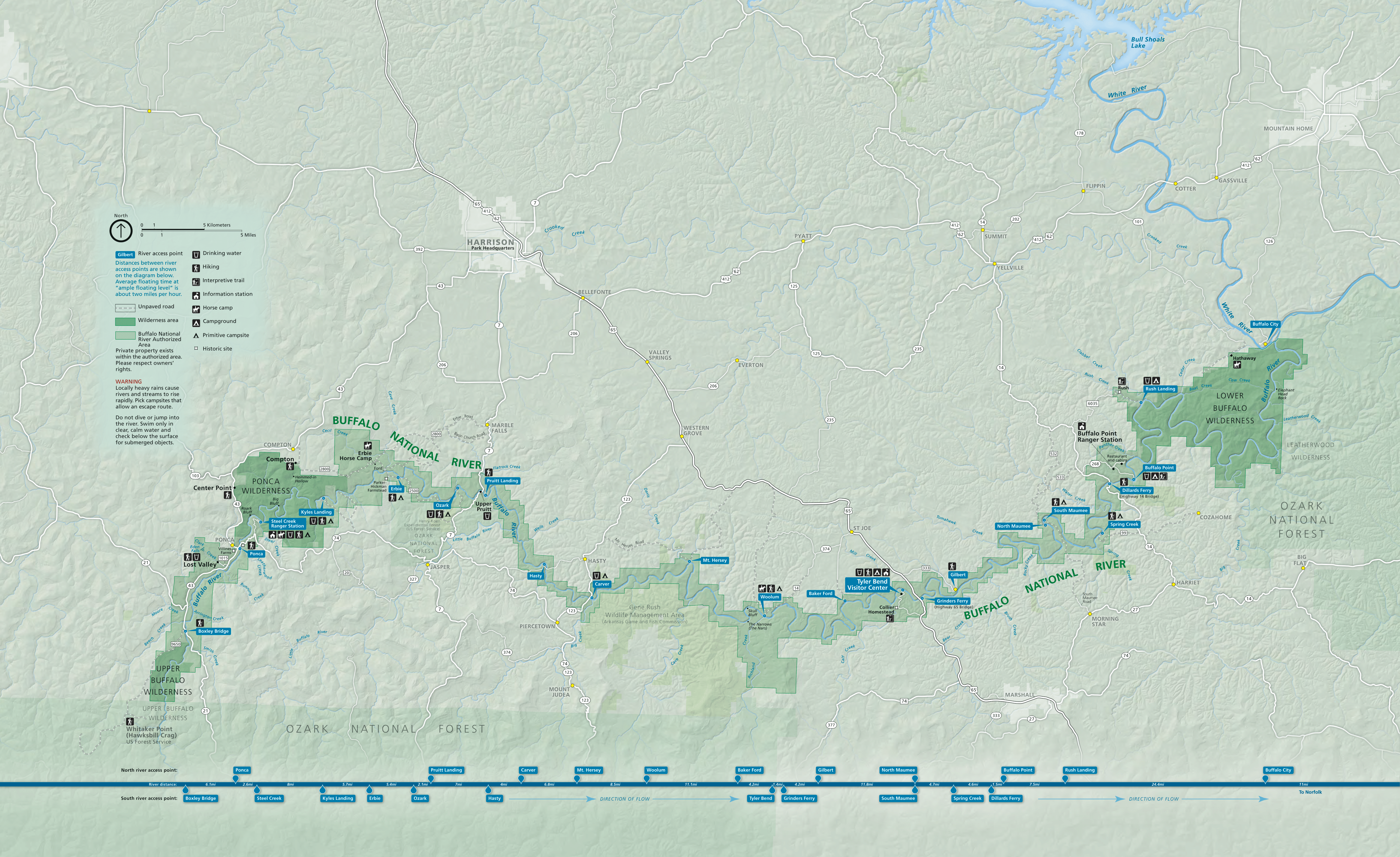 Buffalo National River Map